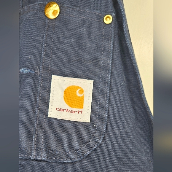 CARHARTT Relaxed Fit Duck Bib Overalls Sz 36 x 28 - Picture 4 of 12